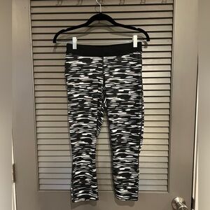 Nike Black and White Camouflage Leggings
